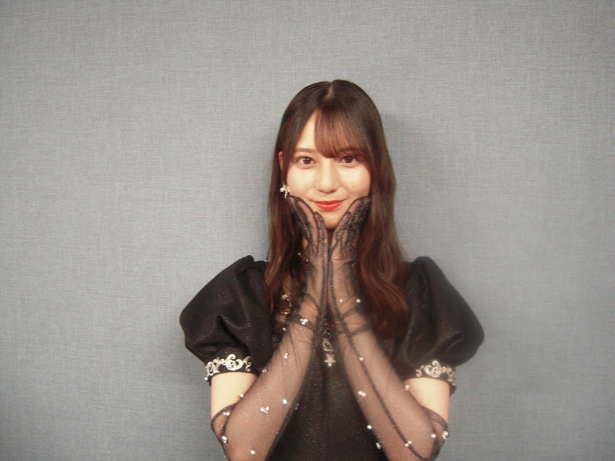 黒ドレス衣装可愛すぎる🦖🍫🎀 #小坂菜緒 #正源司陽子 #渡辺莉奈