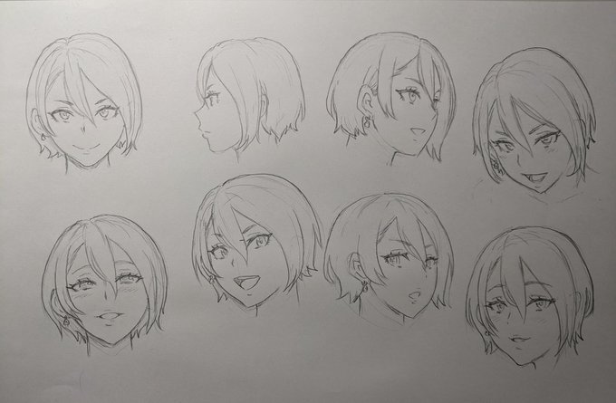 次の、というか2026年一発目のマンガのキャラデザ模索中。 