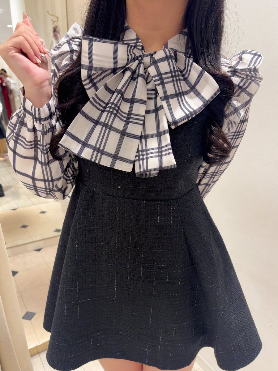 【ラスト１点】evelyn ドッキングティアードOP ブラック タグ付き新品 ♡ New Arrival🩰🎀 #ドッキングティアードOP Price￤¥9,800 Color