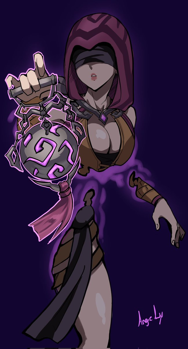 Seris fanart 💜🖤💜🖤

#Paladins #seris #abyss