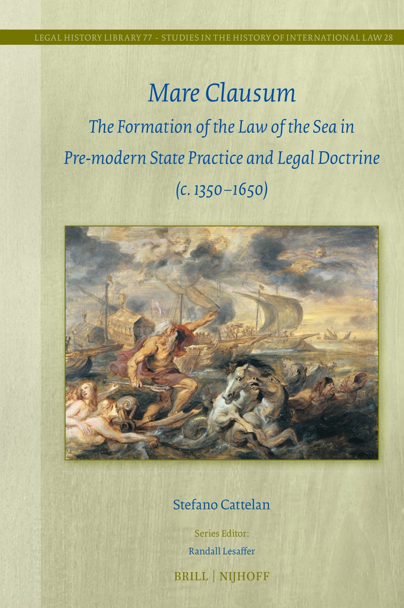 Stefano Cattelan, Mare Clausum: The Formation of the Law of the Sea in Pre-modern State Practice and Legal Doctrine (c. 1350–1650) (<a href="/Brill_History/">Brill History</a>, December 2025)
facebook.com/MedievalUpdate…
brill.com/display/title/…
#medievaltwitter #medievalstudies #medievallaw