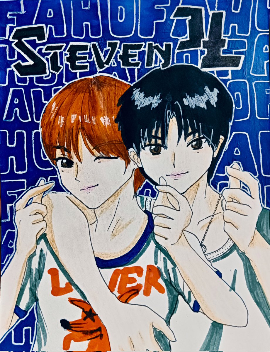Ahofcafeartist's tweet photo. @ZiaTreeZia hope you like this Steven and JL trad drawingπ«Άπ»
Merry Christmas!
#FohaSecretSanta2025
#JL #μ μ΄μ #μν_μ μ΄μ
#STEVEN #μ€ν°λΈ
#AHOF #μν https://t.co/UljcBjPaDz