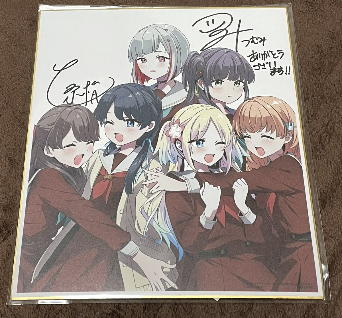 FLOWERS 冬篇　サイン入りポスター ラブライブ！flowers 3巻のプレゼント企画にて、 つむみ先生イラスト