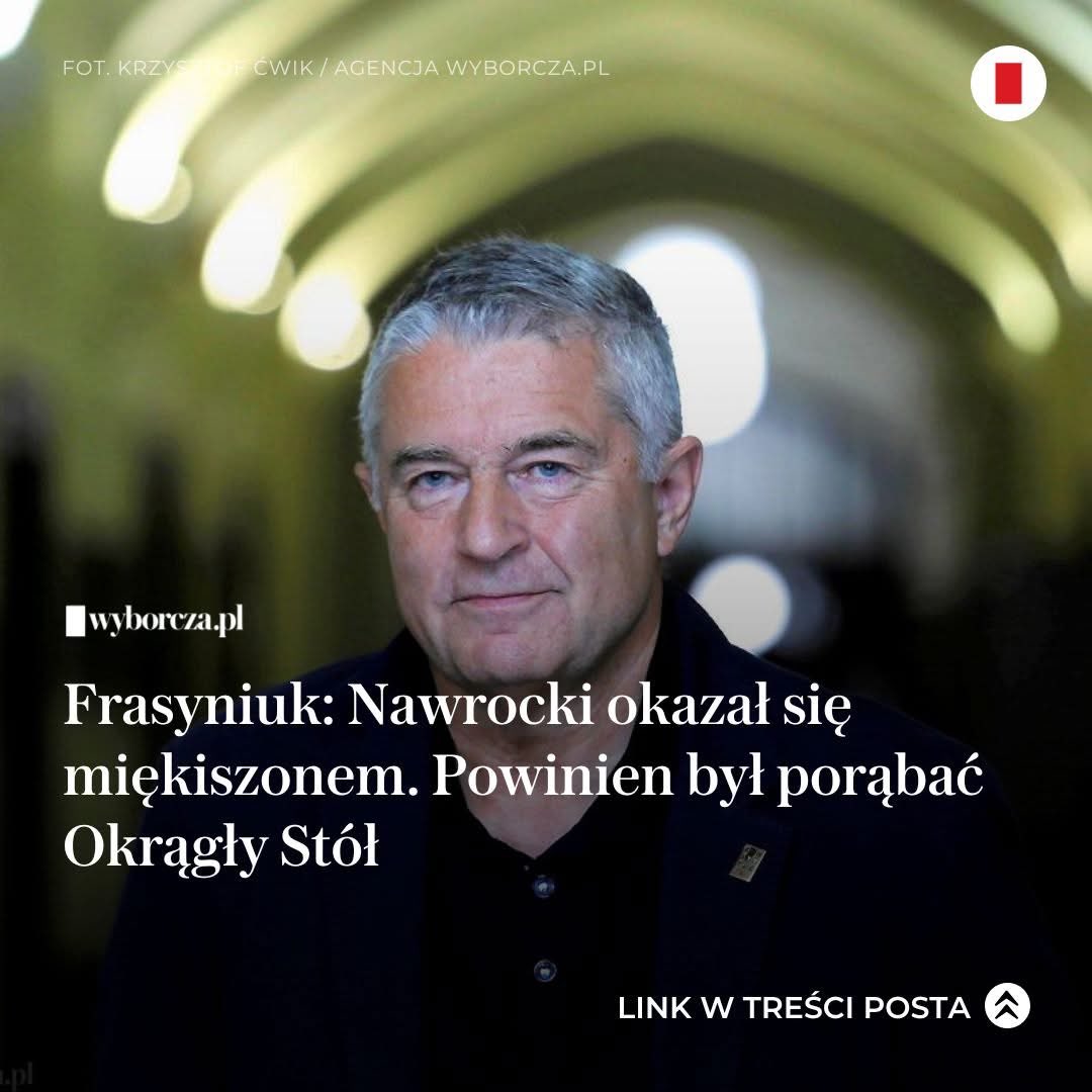 Frasyniuk: „Rozumiem, że Karola Nawrockiego zżerają kompleksy, bo posiada tylko CV, biografii się nie dorobił”
Tą, którą już ma można straszyć następne pokolenia.
wroclaw.wyborcza.pl/wroclaw/7,3577…