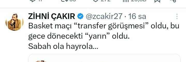Fenerbahçe Başkanı Sadettin Saran'a çamur atıp, "SABAH OLA HAYROLA" diyen sözde gazeteci Zihni Çakır sabah olur olmaz gözaltına alınmış.
