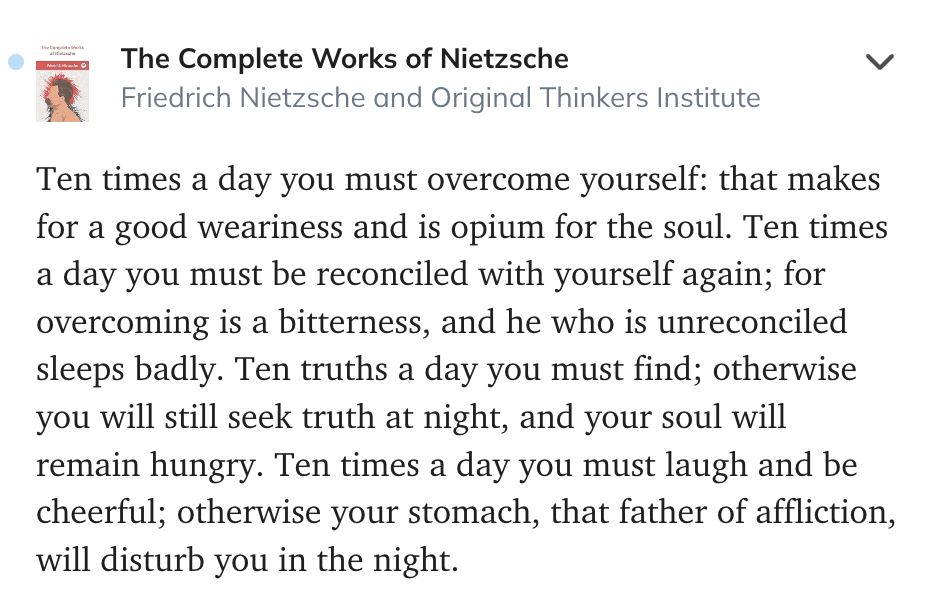 george__mack's tweet image. Nietzsche: 10 actions per day keep nihilism away.