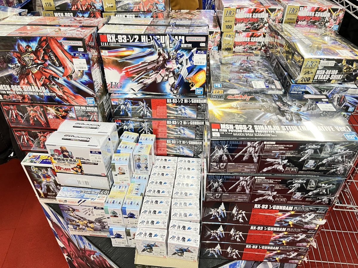 押寄せる新品ガンプラ・・・。 新工場の余波を感じる！ 入荷情報や買取