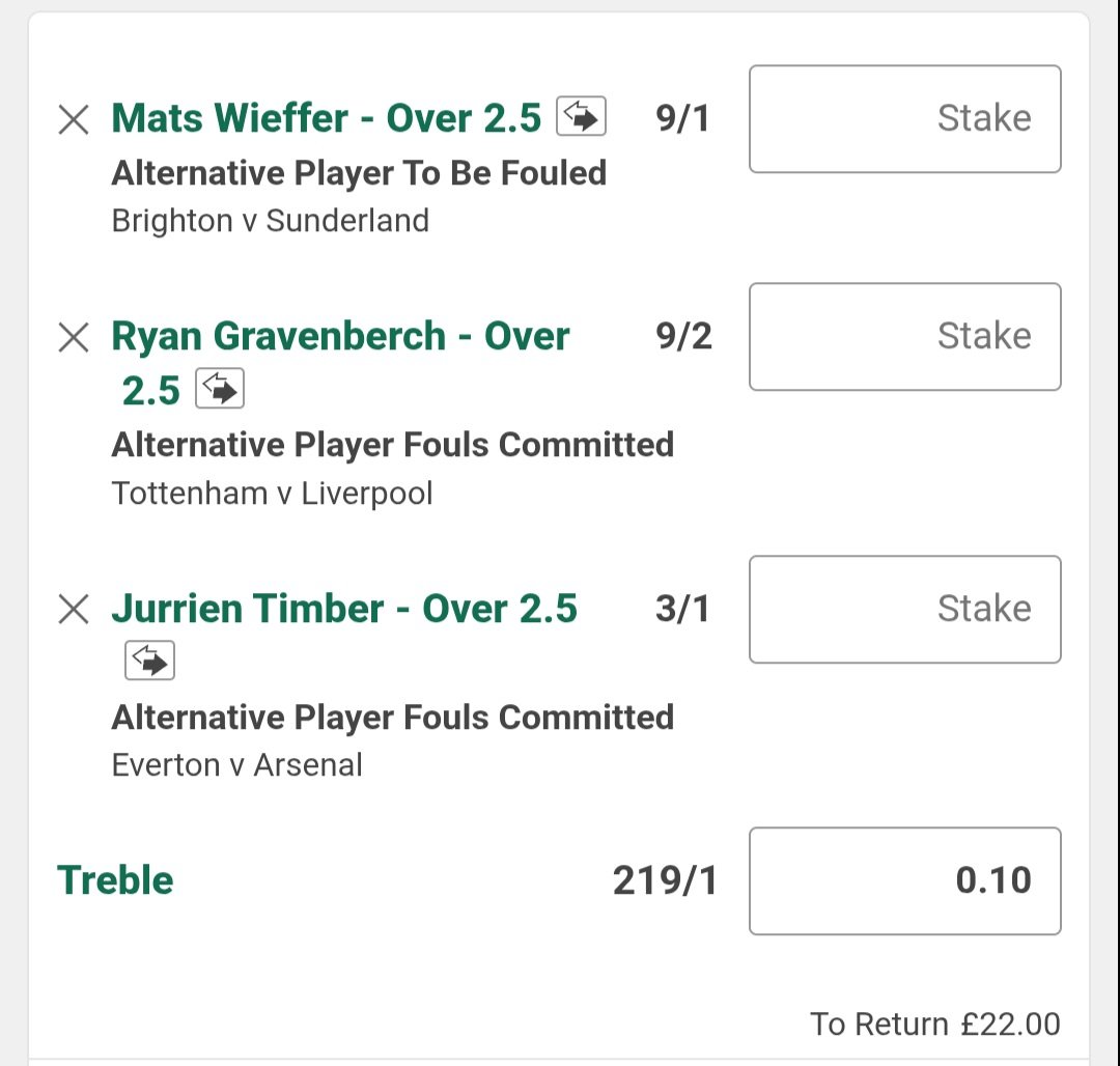 Billys_Bets's tweet image. 🏴󠁧󠁢󠁥󠁮󠁧󠁿 Treble across PL
📖 Bet365

I like the potential of these with good match ups. Laddering in case can hit a big one