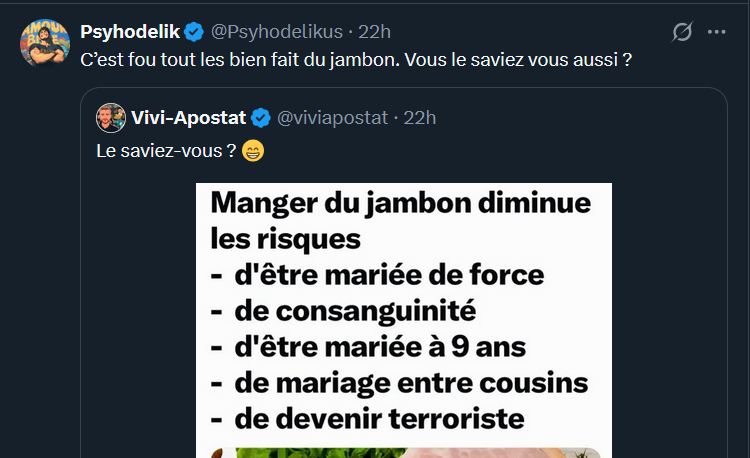 Par contre, ça  a l'air de rendre bien con !
