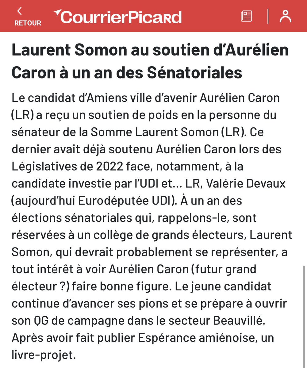 Le grand rassemblement se poursuit pour #Amiens2026 
Merci cher <a href="/Laurent_Somon/">Laurent SOMON</a> pour ton soutien !

#Municipales2026