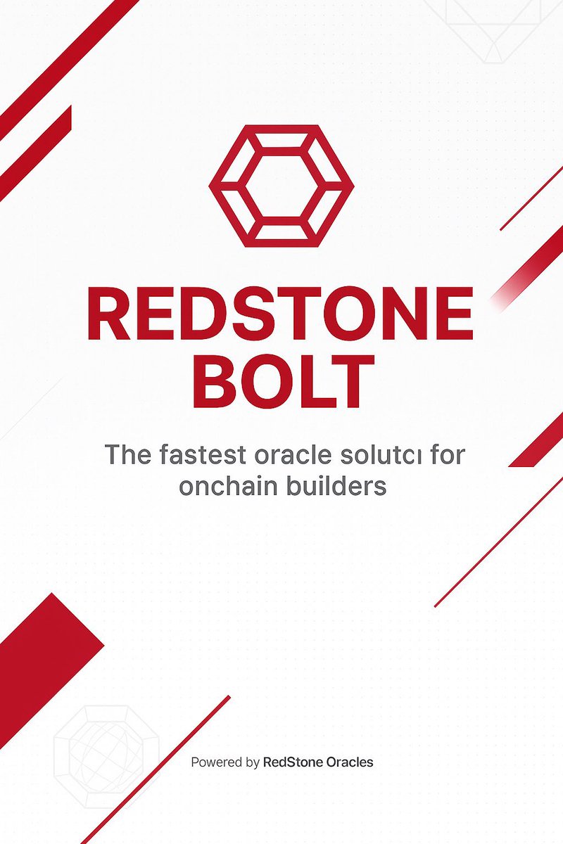 Everyone in DeFi says “data is everything.”
But if we’re being honest, most oracle systems feel like they’re stuck in 2019. Slow, heavy, and too expensive to scale.

Then <a href="/redstone_defi/">RedStone ♦️</a> quietly released Bolt, and the whole idea of how oracles should work started to change.