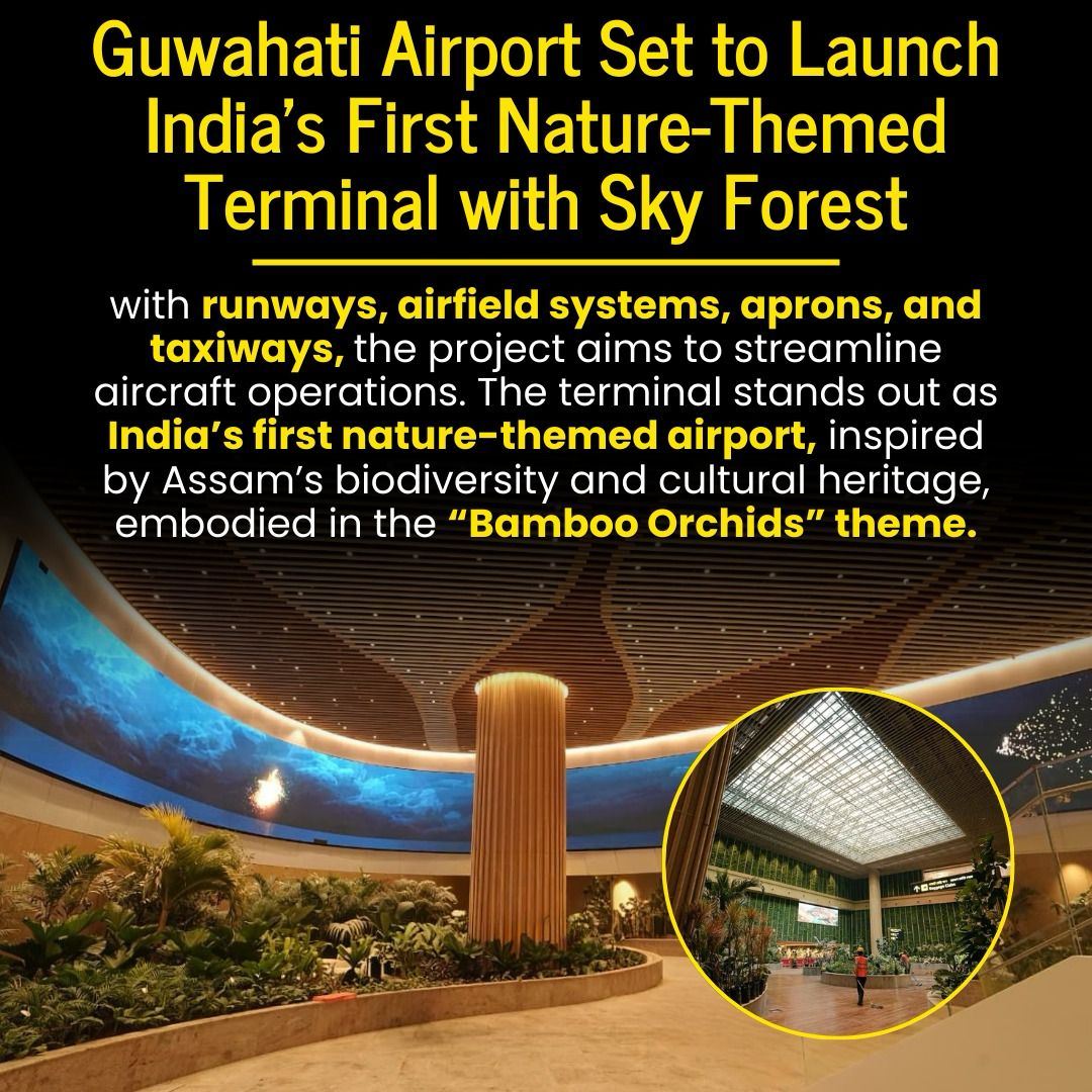 A proud day for Assam as Narendra Modi inaugurates the new terminal at Guwahati Airport, highlighting national focus on the North East #AdaniGuwahatiAirport #AdaniAirports