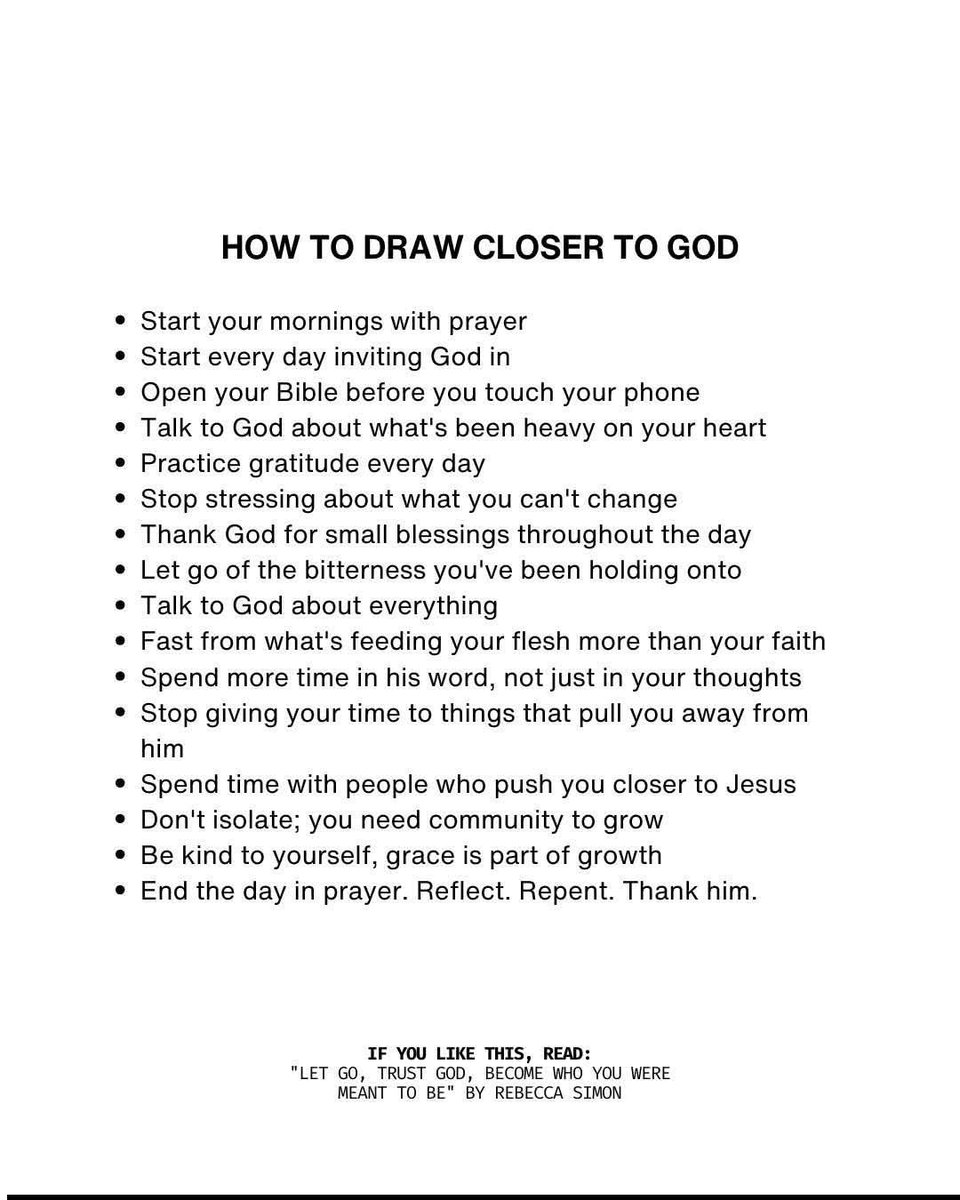 HOW TO DRAW CLOSER TO GOD