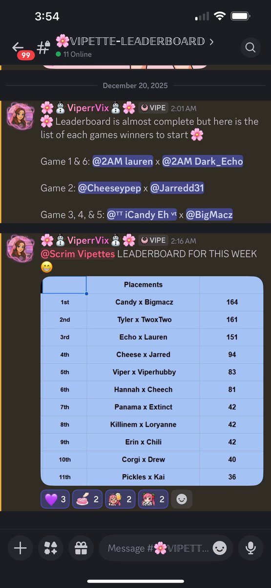 Thanks for hosting last nights tournament (: <a href="/viperr_vix/">ViperrVix</a>  Me and my duo <a href="/BigMaczVT/">BigMaczᵛᵗ</a> snagged us some dubs in last nights duo tournament 🩷