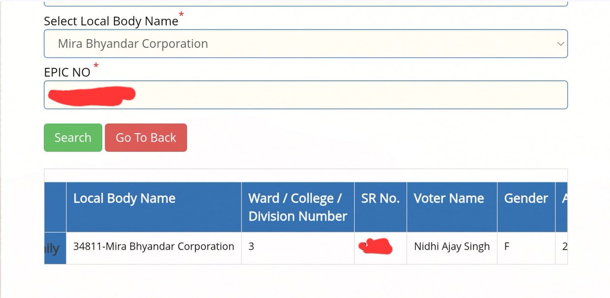 ajays2010's tweet photo. Same flat. Same address.
Wife in Ward 3, I’m in Ward 2 for Mira Bhayandar Municipal Corporation elections.
How is this possible? This voter-roll discrepancy needs immediate correction.
@ECISVEEP please clarify. @TheLallantop
@aajtak
@ravish_journo @INCIndia https://t.co/F6yIUq5jlU