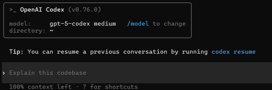 _ OpenAI Codex (v0.76.0) 昨日時点で76になってたっけ？