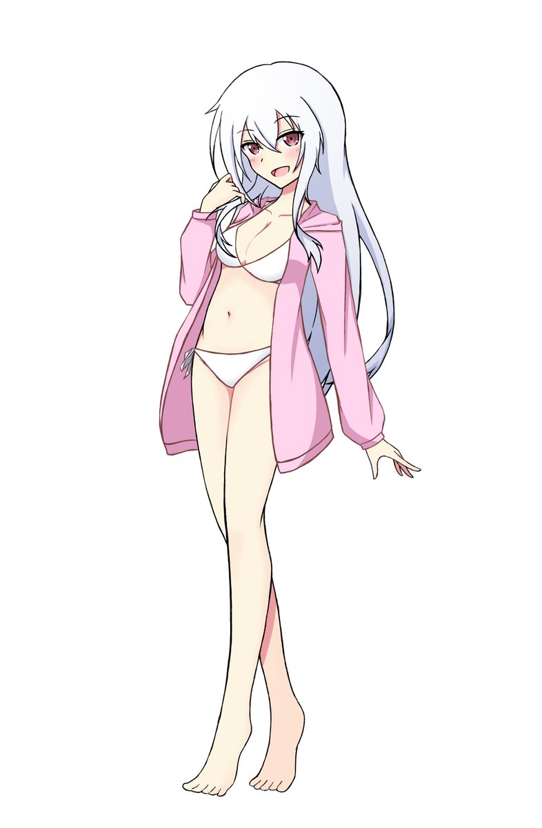 何故か真冬に新しい水着立ち絵を描いていた…… いや、まぁ前に描いた白