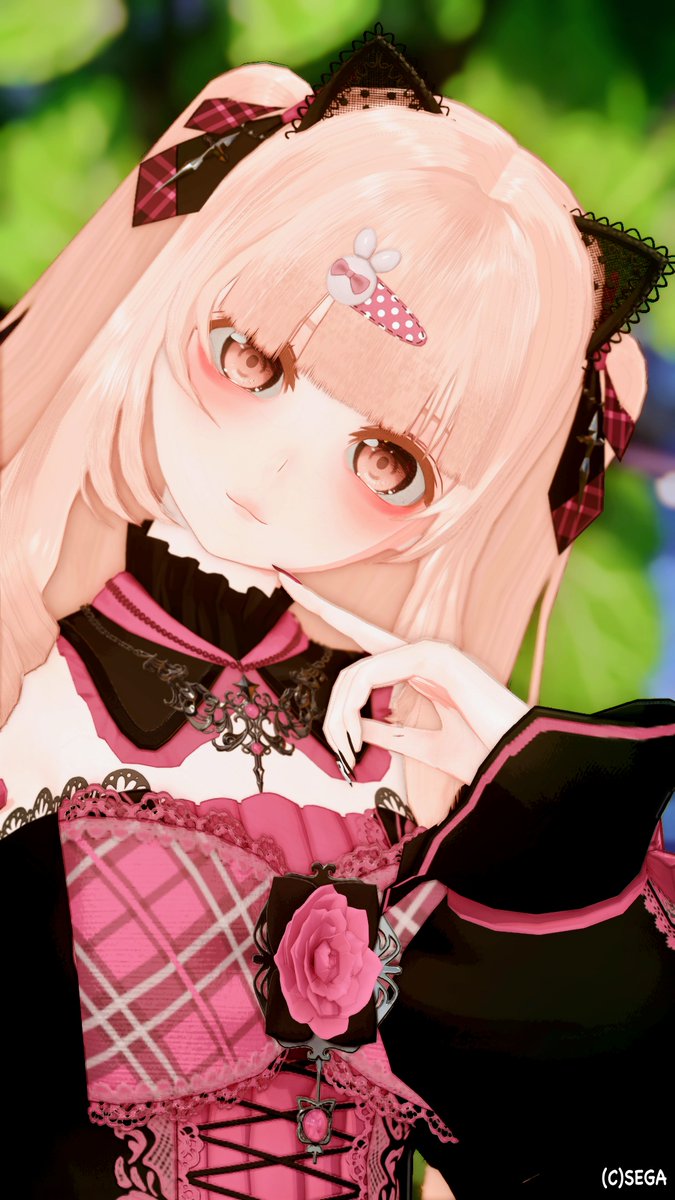 ゴシック調の時は不意にしたくなる黒×ピンク🖤🩷
#PSO2NGS_SS