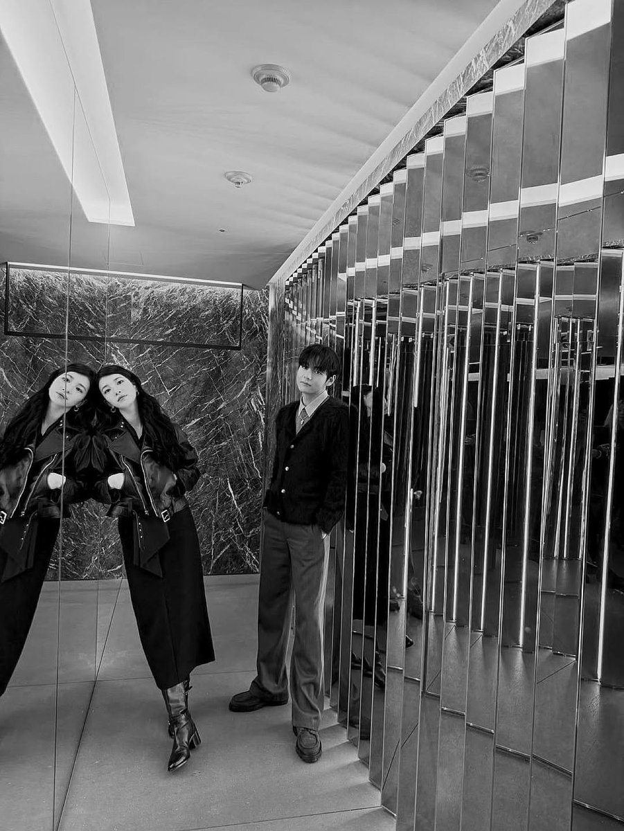 baaessuzy's tweet photo. with BTS V at CELINE Event. https://t.co/p9ZKu9wont
