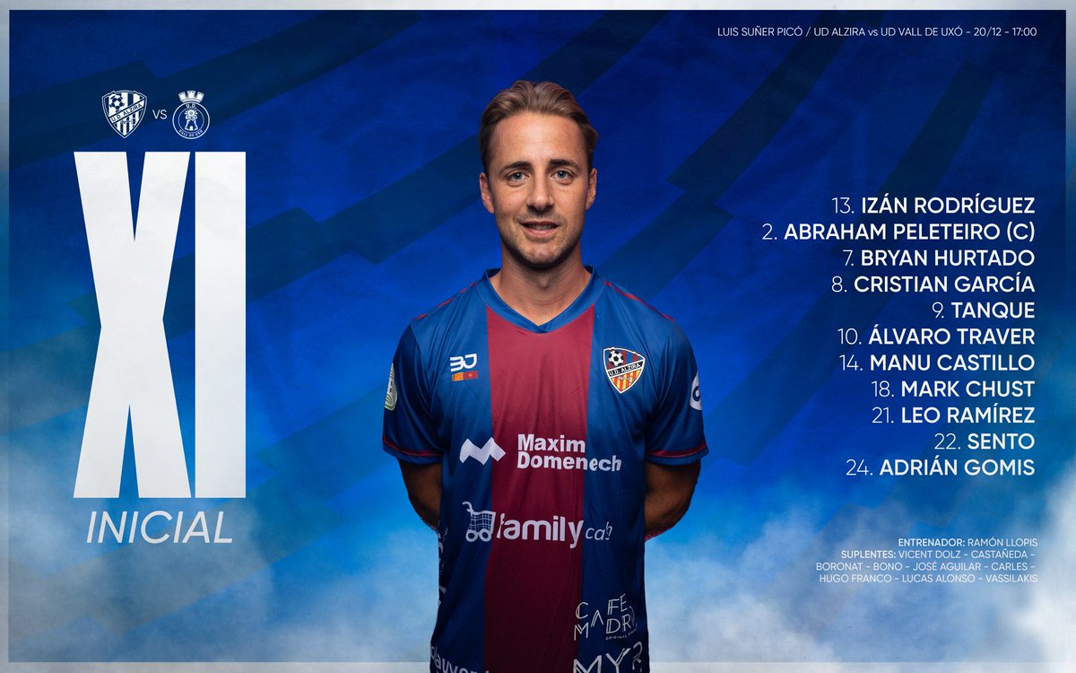 ¡𝗫𝗜 𝗜𝗡𝗜𝗖𝗜𝗔𝗟 🆚 UD VALL DE UXÓ!

#UDAlzira | #Res𝗨𝗗girem
#AlziraValldeUxó