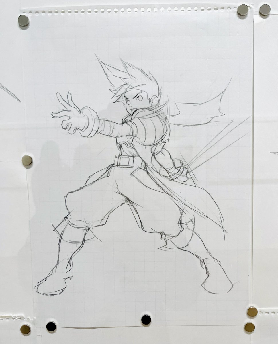Breath of Fire sketches at the Capcom Exhibition!