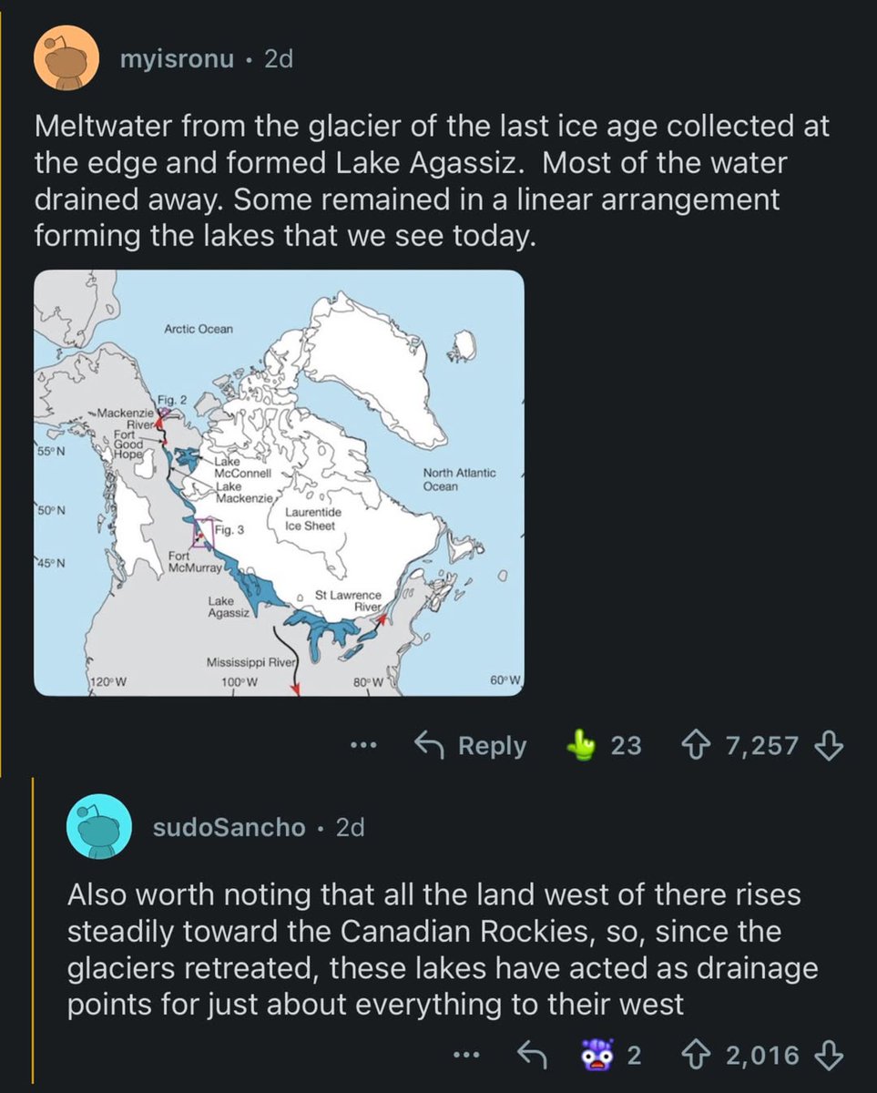 Why Canada's largest lakes are situated on the same line 🇨🇦