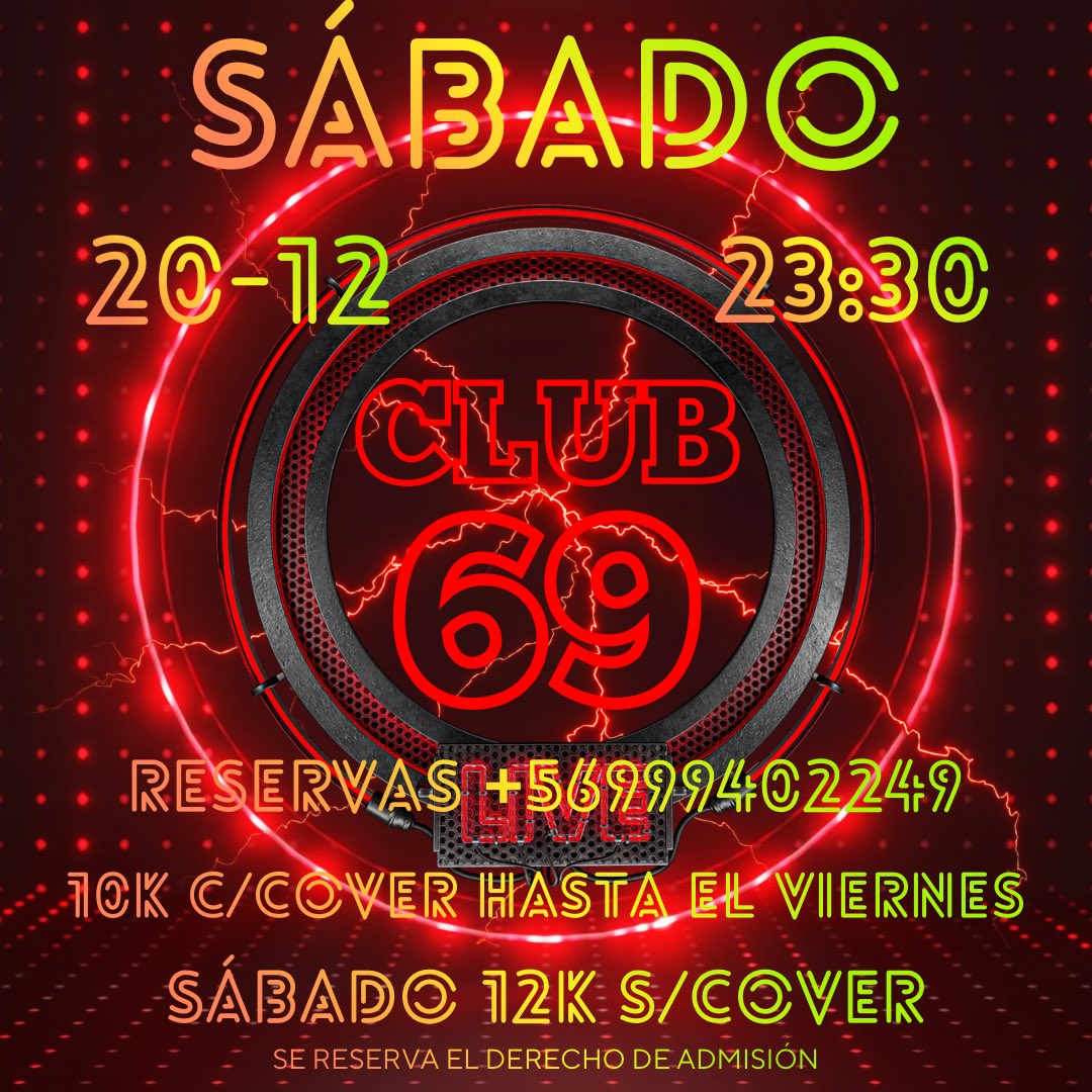 Desde las 23:30 hrs.

- Barra
- Baños
- Mobiliario morboso
- Zona fumadores
- Zonas cruising
- 1er y 2do. piso climatizados sin estufas
- Lockers gratis con candado para tus cosas
- Higiene, limpieza y comodidad

#gaychile🇨🇱 #gaychilesantiago #santiagogay #santiagogaychile