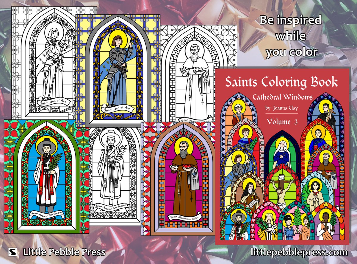 LitlPebblePress's tweet photo. Give the gift of inspiration!
Saints Coloring Book, Vol 3

USA https://t.co/ifxhs38Lxx
CA https://t.co/SNNcz3SLkw
UK https://t.co/D8fziwKdZA

#coloringbook #christmasgifts #giftideas #Catholicgifts #ReligiousGift #ChristmasShopping #booksforchristmas #stressreduction #arttherapy https://t.co/dgF0bTqJOF