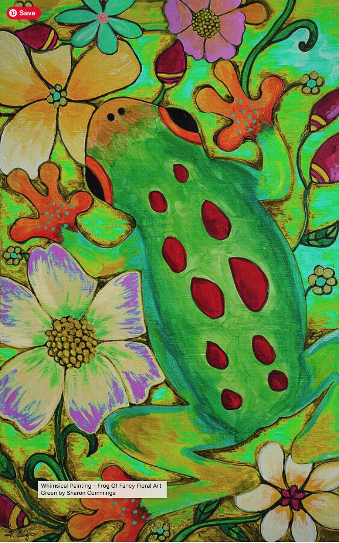 Terracegallery's tweet photo. Frog Of Fancy: https://t.co/ekdbApCO9B #frog #frogs #treefrogs #rainforest #animals #green #art #artwork #flower #flowers #floral #floralart #SharonCummingsArt #buyintoart #paintings #GardenersWorld #gardening #garden https://t.co/bh4PVVSsSV