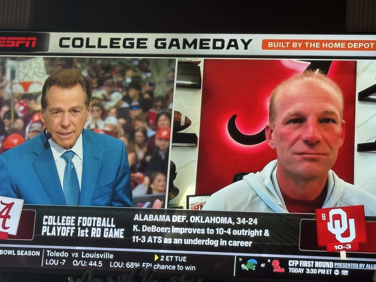 Coach Saban: “God, I’m proud of you and the team …”