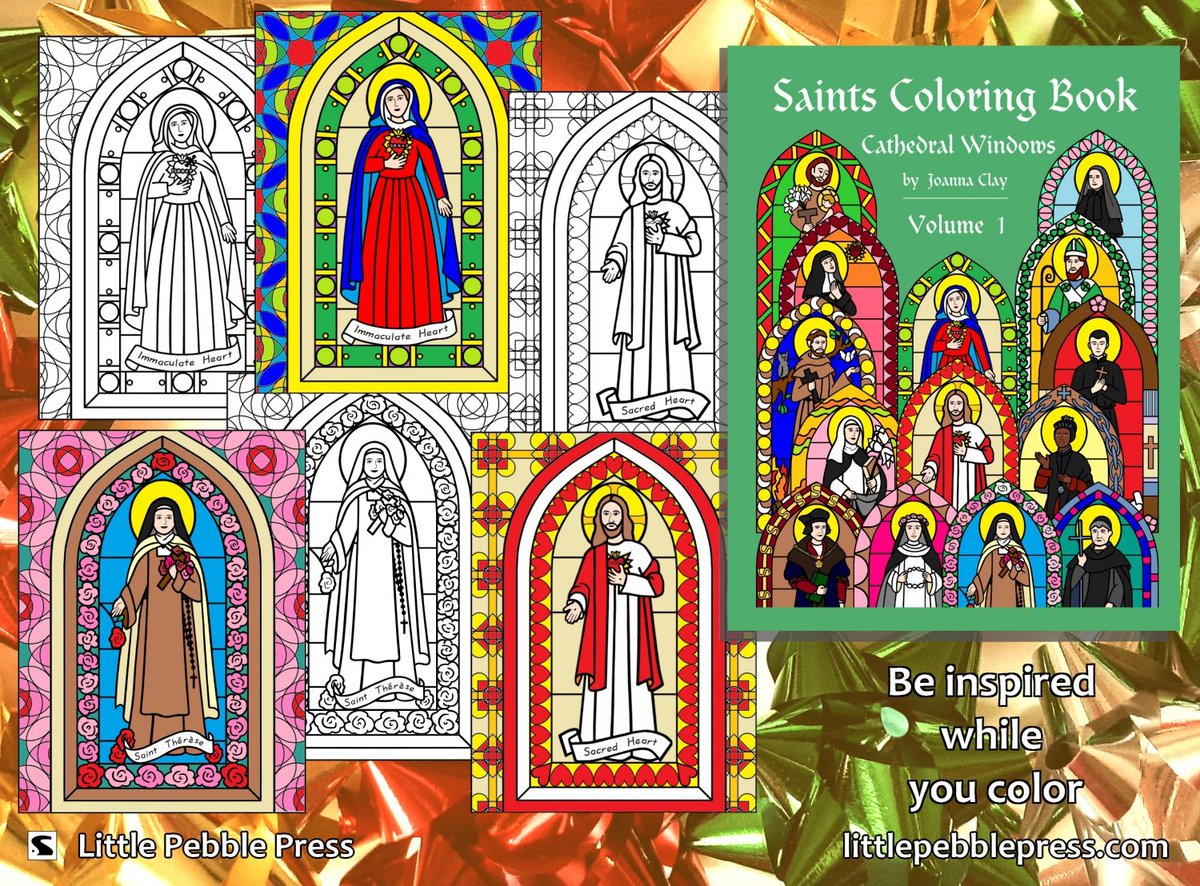 LitlPebblePress's tweet photo. Give the gift of inspiration!
Saints Coloring Book, Vol 1

USA https://t.co/d3kECDTUJq
CA https://t.co/RpvAbVgzdc
UK https://t.co/tgshg7T5ke

#coloringbook #StTherese #christmasgifts #Catholicgifts #ReligiousGift #ChristmasShopping #booksforchristmas #stressreduction #arttherapy https://t.co/2ibgPrqX1o