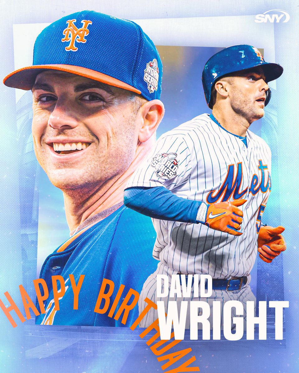 It's the captain's day.

Happy birthday, David Wright! 🎉