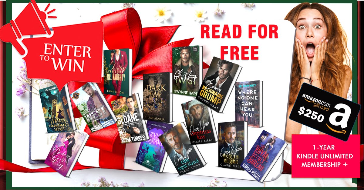 🔔📚🍂READ FOR FREE🍂✨
🔥Start Binge-Reading for a Chance to Win.🔥
🎁 We're giving away a 1-Year Kindle Unlimited Membership + a whopping $250 Amazon Gift Card to one lucky reader. 
bookthrone.com/december-kindl…

#KindleUnlimited #kindleunlimitedbooks