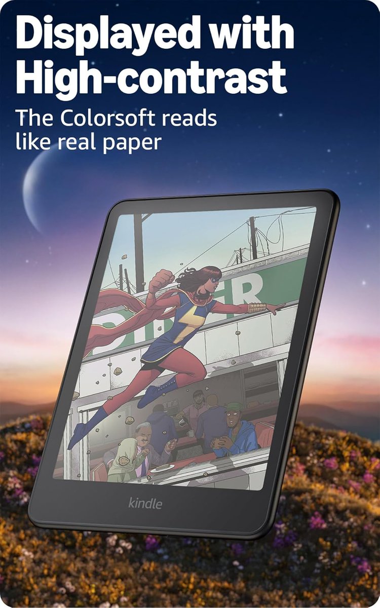 alettrix's tweet photo. #Amazon #Kindle Colorsoft Signature Edition 32GB (newest model) – With color display, auto-adjusting front light, wireless charging, and long battery life - Metallic Black 
Get Yours Here (amazon affiliate) ➡️https://t.co/PyDhhRhqgL

#Books #Reading #Christmas https://t.co/RiZJPLzPDe