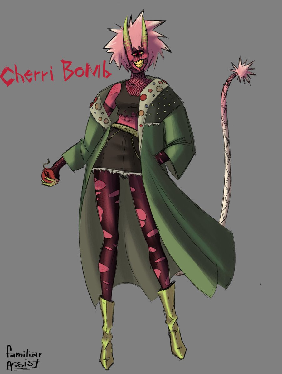 Cherri bomb redesign #HazbinHotel #HazbinHotelFanart