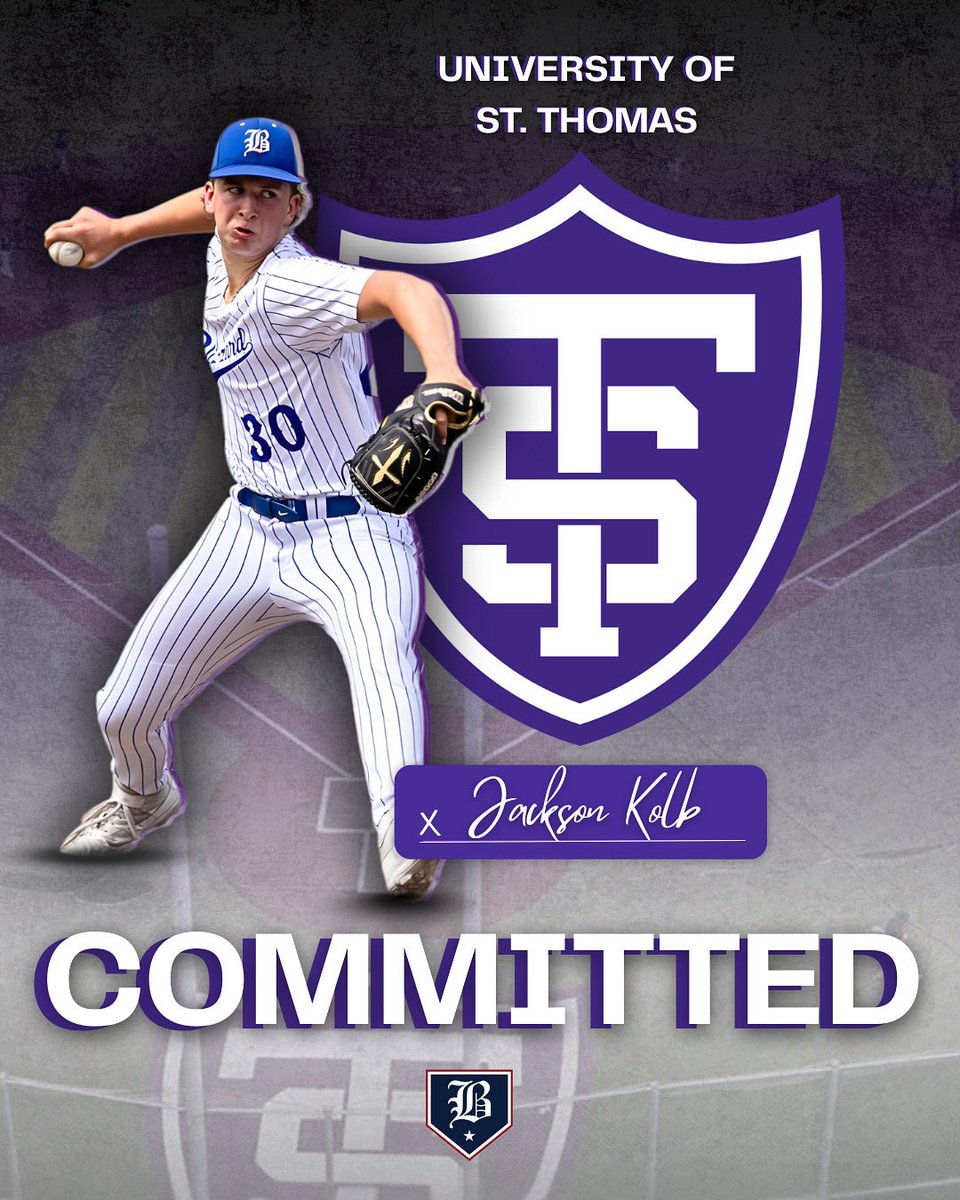 BlizzardBasebal's tweet photo. 🚨Commitment Alert🚨

Congratulations to Jackson Kolb on his commitment to @TommieBase!

@JacksonKolb08 | @PrepBaseballMN 
#BlueLove | #RollToms | #Committed https://t.co/IosnS7QZXF