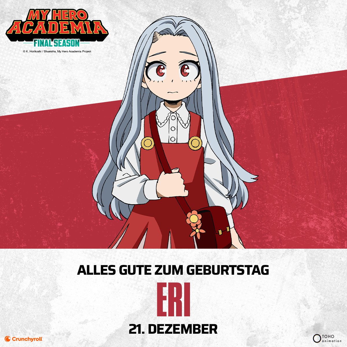 Mögest du immer lächeln und glücklich sowie gesund aufwachsen. Alles Gute zum Geburtstag, Eri! 🎂