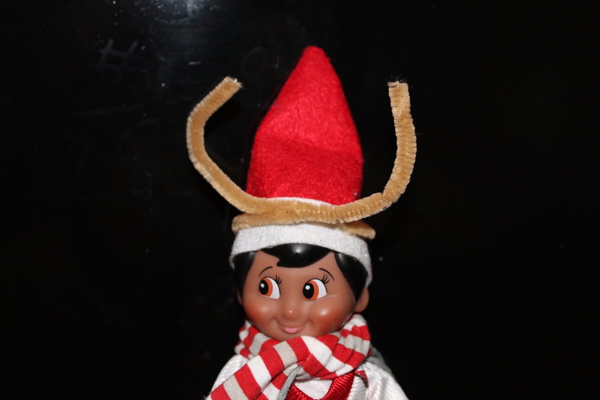 Laminatecom's tweet image. Eddie is working on his costume to wear to the office this week, hope you have your "ugly sweater" ready for a week of food, fun, &amp;amp; fellowship!  #ElfOnTheShelf