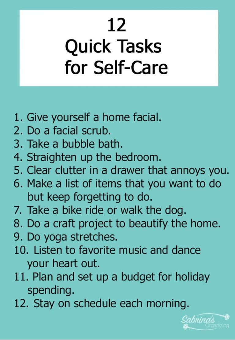 SMQorg's tweet image. 12 QUICK EXAMPLES FOR SELF-CARE DURING THE HOLIDAYS - #selflove❤️ #selfcareroutine #holidayseason #loveyourself #sabrinasorganizing