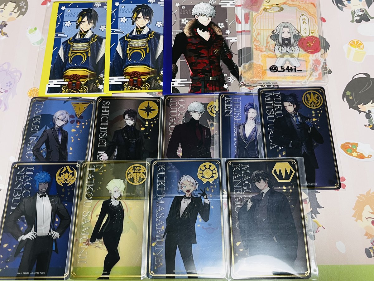 交換】刀剣乱舞 とうらぶ GIGO 大本丸博 箔押し クリアカード 特典