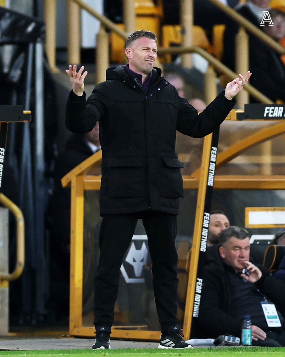 TheAthleticFC's tweet image. Wolves' half-time scorelines under Rob Edwards:

Wolves 0-0 Crystal Palace
Aston Villa 0-0 Wolves
Wolves 0-0 Nottingham Forest
Wolves 1-1 Manchester United
Arsenal 0-0 Wolves
Wolves 0-0 Brentford

The Premier League’s bottom side have gone on to lose all five matches under…