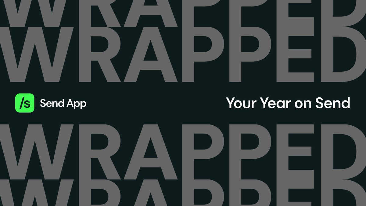 Send's tweet image. Your 2025 Send Wrapped is here.🎉

Available now on → send.app