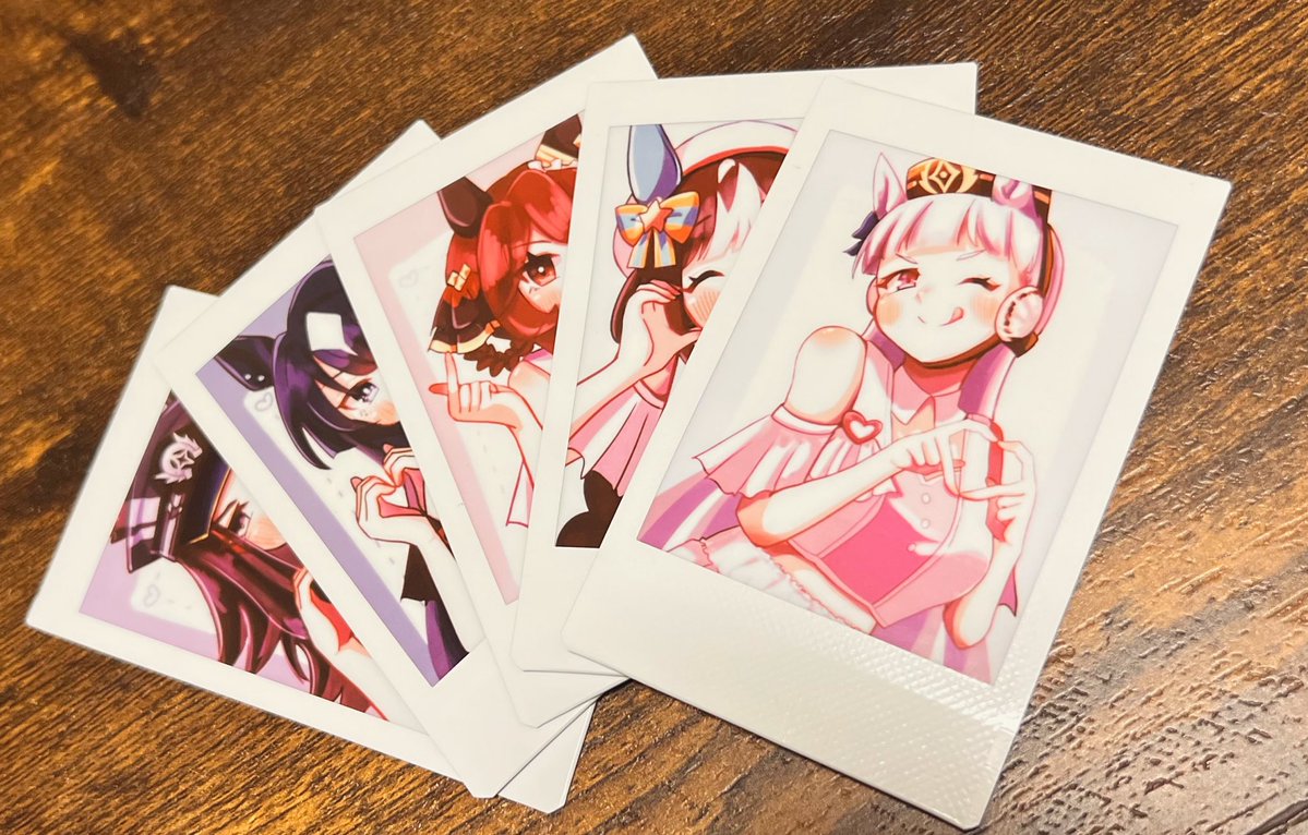 ガチチェキにするなど 新刊セットのおまけとして配布予定どすえ