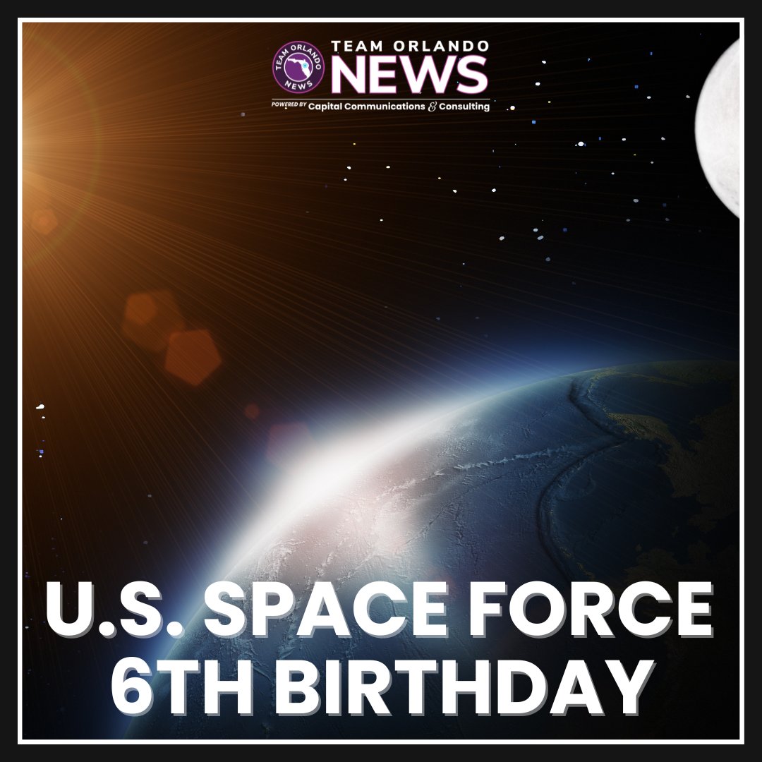 Team Orlando honors the Guardians who protect the ultimate high ground, advancing space operations, innovation, and mission readiness every day.

Happy 6th Birthday, U.S. Space Force!

#USSpaceForce #AimHigh #SpaceForceBirthday