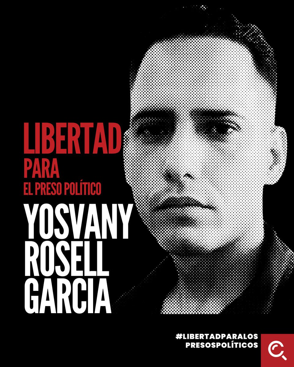 🆘‼️ Actualizamos sobre el estado de salud del preso político Yosvany Rosell García Caso, recluido en la Prisión Provincial de #Holguín.

De acuerdo con la información recibida por #Cubalex, Yosvany permanece aislado, sin acceso a información, con alimentación deficiente y