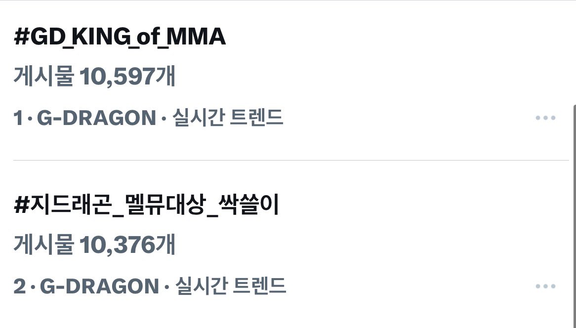 hashforGD's tweet image. 🌼지드래곤 MMA 대상 축하 총공
실트 1️⃣위 2️⃣위 달성🎉🫶🏻

총공에 참여해주신 모든 VIP&amp;amp;FAM 여러분들 감사합니다💛 모두 좋은 꿈 꾸시길🌙
#GD_KING_of_MMA
#지드래곤_멜뮤대상_싹쓸이