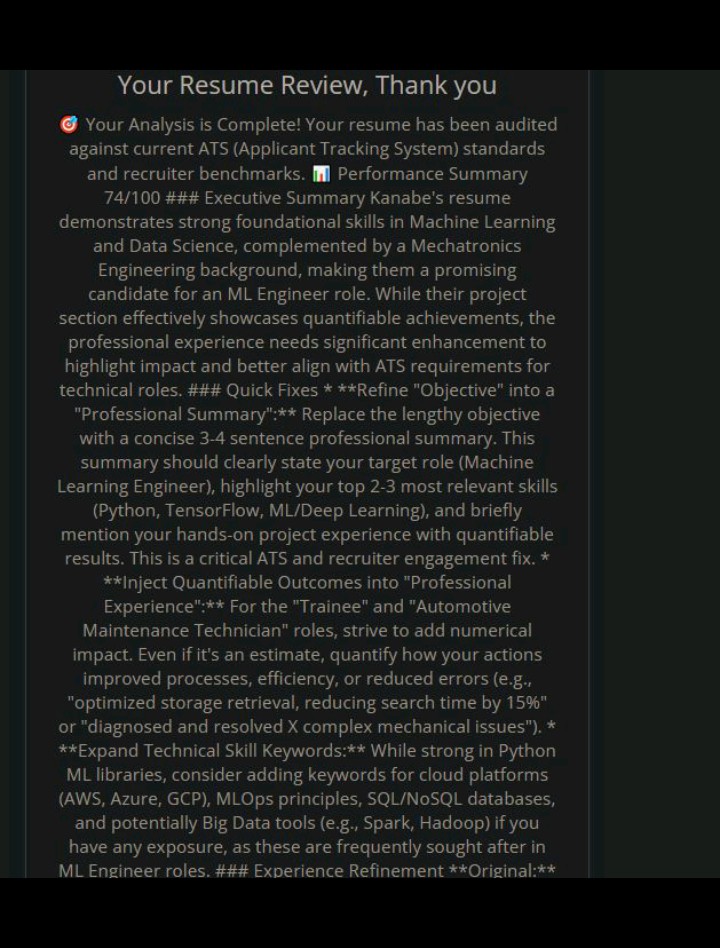 vidda4real's tweet photo. my team worked on an AI resume reviewer under the mentorship of @hgeh_o 
An AI automation workflow was built that handles the entire process end-to-end:
🔹 Trigger – Automatically detects incoming resumes via email
🔹 Extraction – Converts PDF resumes into readable text. https://t.co/jZtN7kSS3I