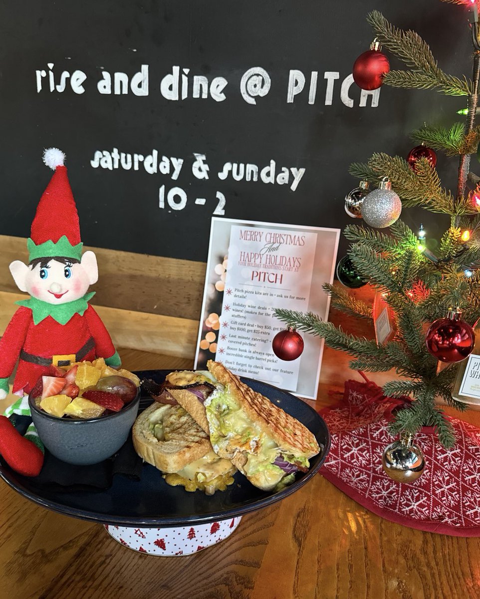 Wonder of the weekend is here at PITCH! Join us for Brunch 10-2pm! 

Bacon breakfast sandwich with lettuces, red onions, avocado, pitch sauce, fried eggs, white cheddar on sourdough with a side of fruit