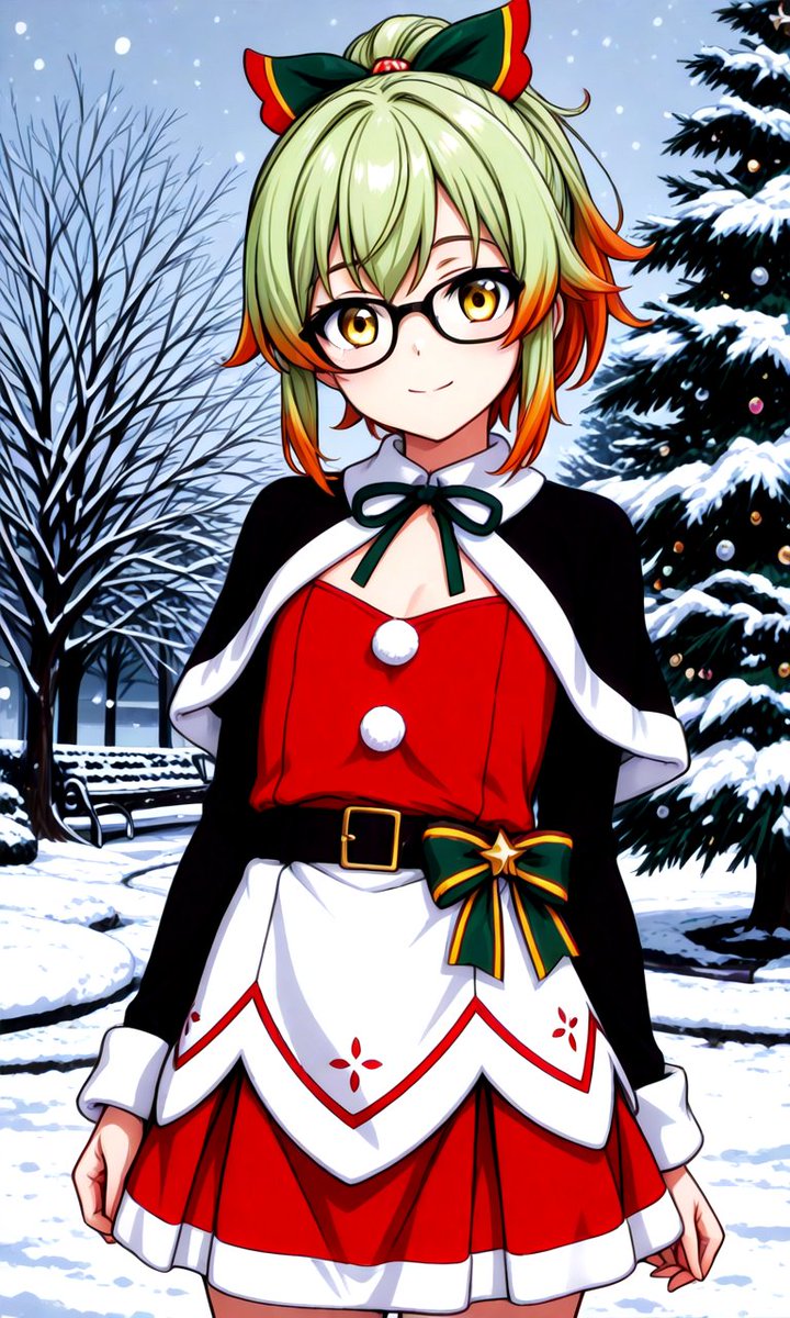 rasutoneko's tweet image. (=ﾟωﾟ)ﾉクリスマス
#PixAI 
#PixAIChristmas
@PixAI_Official