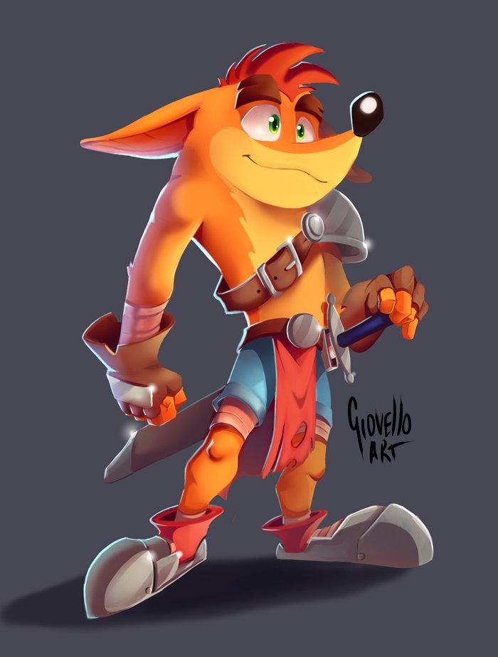 my idea of a Crash knight or barbarian #crashbandicoot #activision #toysforbob #fanart #digitalart <a href="/Activision/">Activision</a> <a href="/ToysForBob/">Toys For Bob</a> <a href="/ToysForBobb/">ToysForBob</a> <a href="/CrashBandicoot/">Crash Bandicoot</a>